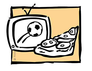 ТВ и пицца